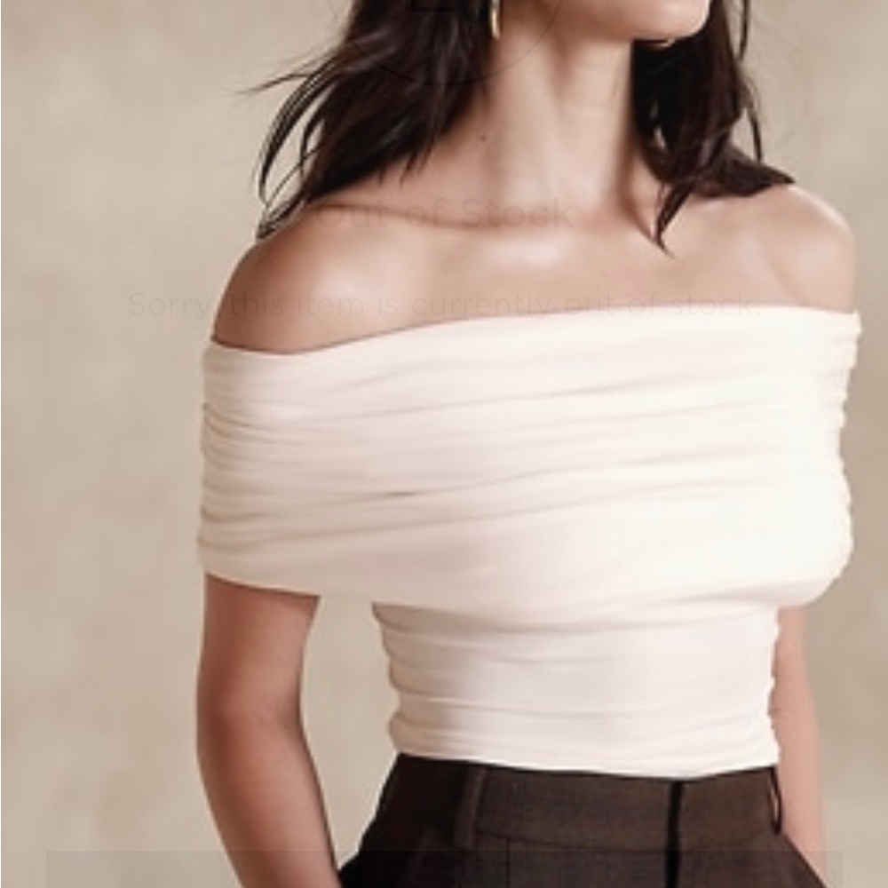 Cotton-Modal Off-Shoulder Top
